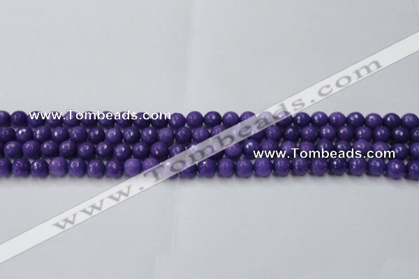 CCN2058 15 inches 6mm faceted round candy jade beads wholesale