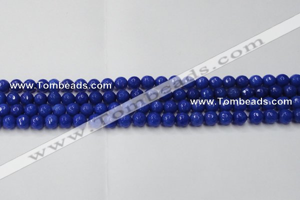 CCN2065 15 inches 6mm faceted round candy jade beads wholesale