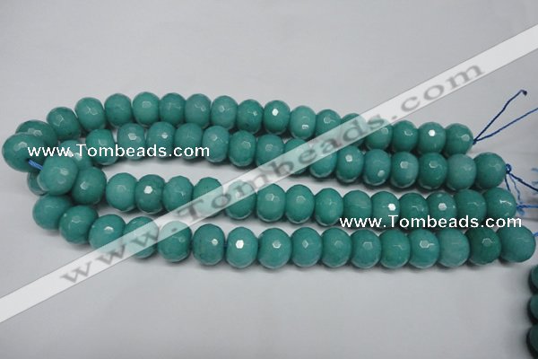 CCN2103 15.5 inches 8*12mm faceted rondelle candy jade beads