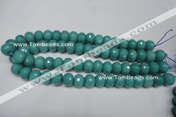 CCN2104 15.5 inches 10*14mm faceted rondelle candy jade beads