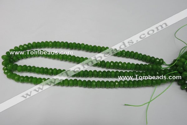 CCN2107 15.5 inches 5*8mm faceted rondelle candy jade beads