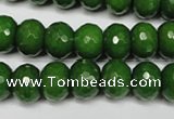 CCN2109 15.5 inches 8*12mm faceted rondelle candy jade beads