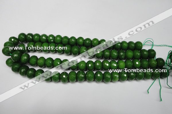 CCN2110 15.5 inches 10*14mm faceted rondelle candy jade beads