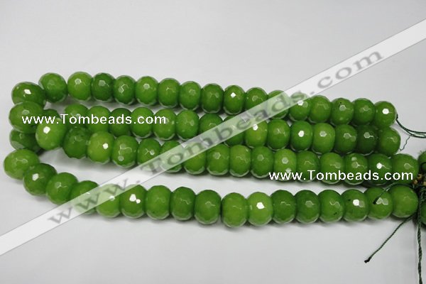 CCN2111 15.5 inches 12*16mm faceted rondelle candy jade beads