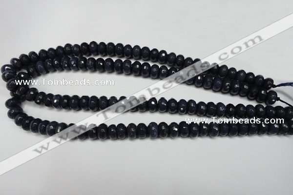 CCN2114 15.5 inches 6*10mm faceted rondelle candy jade beads