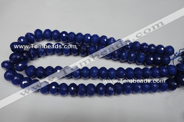 CCN2122 15.5 inches 10*14mm faceted rondelle candy jade beads