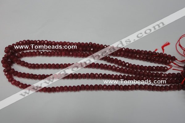 CCN2125 15.5 inches 4*6mm faceted rondelle candy jade beads