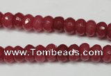 CCN2126 15.5 inches 5*8mm faceted rondelle candy jade beads