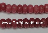 CCN2127 15.5 inches 6*10mm faceted rondelle candy jade beads