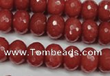 CCN2129 15.5 inches 10*14mm faceted rondelle candy jade beads