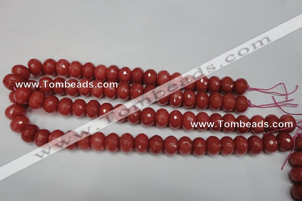 CCN2129 15.5 inches 10*14mm faceted rondelle candy jade beads