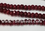 CCN2132 15.5 inches 4*6mm faceted rondelle candy jade beads