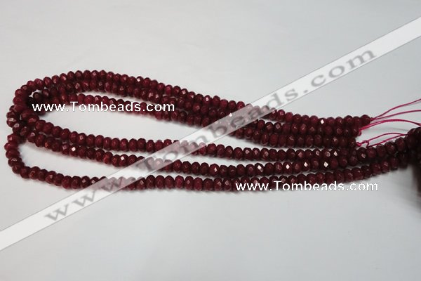 CCN2132 15.5 inches 4*6mm faceted rondelle candy jade beads