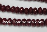 CCN2133 15.5 inches 5*8mm faceted rondelle candy jade beads