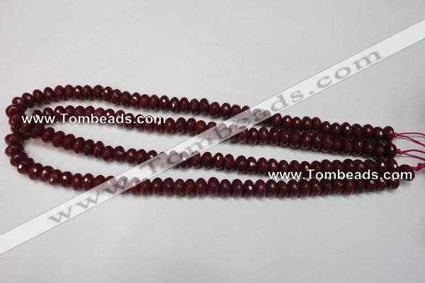 CCN2133 15.5 inches 5*8mm faceted rondelle candy jade beads