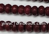 CCN2135 15.5 inches 8*12mm faceted rondelle candy jade beads