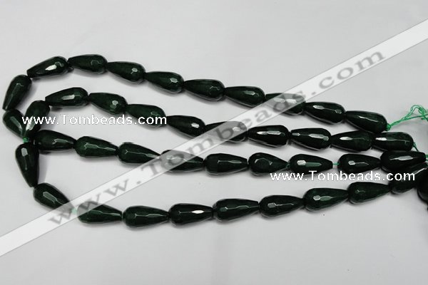 CCN2146 15.5 inches 10*20mm faceted teardrop candy jade beads