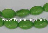 CCN216 15.5 inches 10*14mm faceted oval candy jade beads