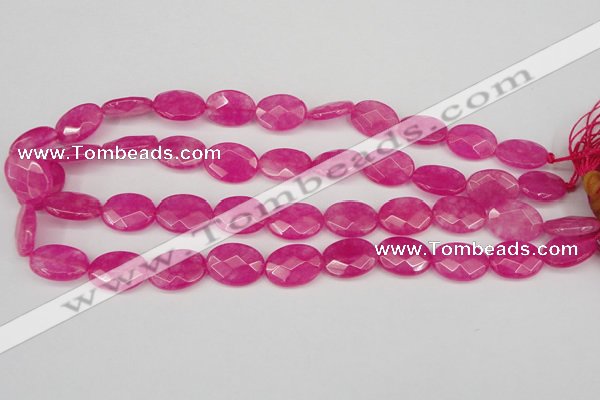 CCN2202 15.5 inches 13*18mm faceted oval candy jade beads