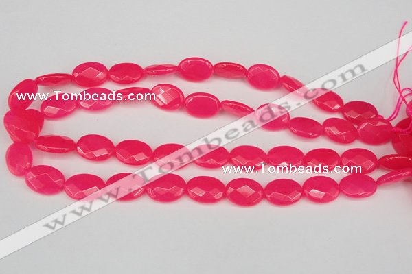 CCN2203 15.5 inches 13*18mm faceted oval candy jade beads