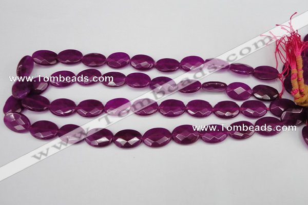 CCN2205 15.5 inches 13*18mm faceted oval candy jade beads