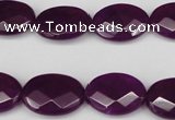 CCN2206 15.5 inches 13*18mm faceted oval candy jade beads