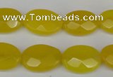 CCN2208 15.5 inches 13*18mm faceted oval candy jade beads