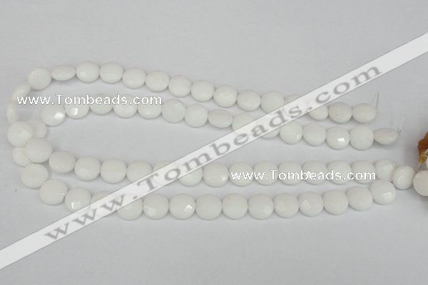 CCN2230 15.5 inches 12mm faceted coin candy jade beads wholesale