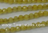 CCN2253 15.5 inches 4mm faceted round candy jade beads wholesale