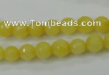 CCN2255 15.5 inches 8mm faceted round candy jade beads wholesale