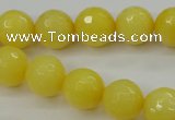 CCN2257 15.5 inches 12mm faceted round candy jade beads wholesale