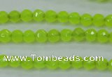 CCN2261 15.5 inches 4mm faceted round candy jade beads wholesale