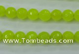 CCN2263 15.5 inches 8mm faceted round candy jade beads wholesale