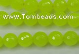 CCN2264 15.5 inches 10mm faceted round candy jade beads wholesale