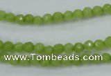 CCN2270 15.5 inches 4mm faceted round candy jade beads wholesale