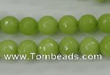 CCN2273 15.5 inches 10mm faceted round candy jade beads wholesale