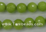 CCN2274 15.5 inches 12mm faceted round candy jade beads wholesale