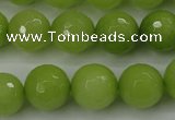 CCN2275 15.5 inches 14mm faceted round candy jade beads wholesale