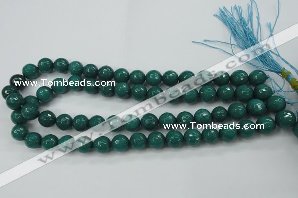 CCN2282 15.5 inches 12mm faceted round candy jade beads wholesale