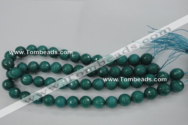 CCN2283 15.5 inches 14mm faceted round candy jade beads wholesale