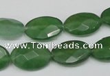 CCN229 15.5 inches 12*18mm faceted oval candy jade beads