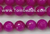 CCN2298 15.5 inches 14mm faceted round candy jade beads wholesale