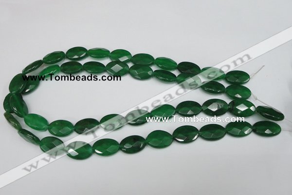 CCN230 15.5 inches 12*18mm faceted oval candy jade beads