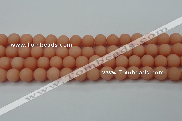 CCN2406 15.5 inches 4mm round matte candy jade beads wholesale