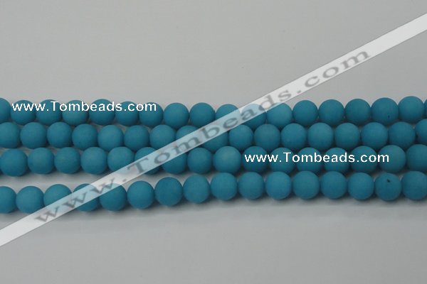 CCN2411 15.5 inches 4mm round matte candy jade beads wholesale