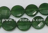 CCN242 15.5 inches 15mm faceted coin candy jade beads wholesale