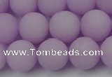 CCN2421 15.5 inches 6mm round matte candy jade beads wholesale