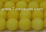 CCN2428 15.5 inches 6mm round matte candy jade beads wholesale