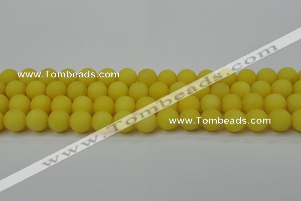 CCN2428 15.5 inches 6mm round matte candy jade beads wholesale