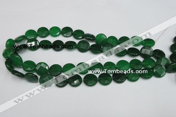 CCN243 15.5 inches 15mm faceted coin candy jade beads wholesale